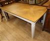 A modern oak extending dining table 185cm (closed)                                                                                     