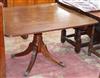 A Regency mahogany tilt top dining table W.105cm                                                                                       