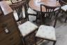 A set of eight early 20th century mahogany dining chairs, two with arms                                                                                                                                                     