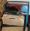 Two boxes of assorted 33rpm and 78 rpm records                                                                                         