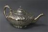 A Victorian silver teapot, by Walter Morrisse, London, 1849, gross 22 oz.                                                              