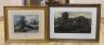H. E. Stanley (19th C.), watercolour, 'A winter landscape, West Morland', signed, 26 x 35cm, with an Annigoni hand signed colour print                                                                                      