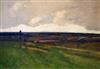 Attributed to Charles-Francois Daubigny (1817-1878) Near Bergerac 12.5 x 17.75in.                                                      