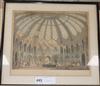 Havell after Moore, coloured aquatint, Pavilion interior of the stables, 28 x 32cm                                                     