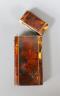 A Victorian zinc-lined tortoishell case, 13cm                                                                                                                                                                               