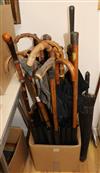 A collection of walking sticks 96cm                                                                                                    