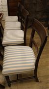 A set of six William IV mahogany dining chairs                                                                                         