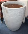 A large white painted planter H.76cm                                                                                                   