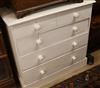 A painted pine chest W.99cm                                                                                                            