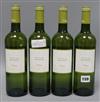 Four bottles of Cotes de Gascogne white wine                                                                                           