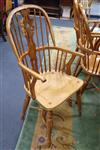 Melvyn Tolley. A set of six yew Windsor chairs                                                                                         