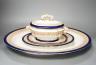 A Royal Worcester vitreous part dinner service, and a Doulton Burslem basin, 44cm                                                                                                                                           
