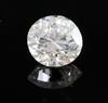 An unmounted round brilliant cut diamond, weighing approximately 0.75cts.                                                              