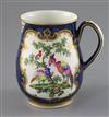 A good Worcester scale blue mug, c.1768-70,                                                                                            