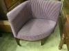 A 19th century mahogany upholstered corner chair, width 86cm, depth 50cm, height 78cm                                                                                                                                       