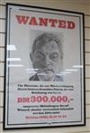 Lucian Freud, poster for 'The Return of a Portrait of Francis Bacon' posted in Berlin 83.5 x 58.5cm                                    