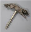 A silver novelty fox cork screw                                                                                                        