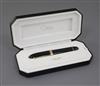 An Omas '360' black fountain pen,                                                                                                      