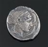 Ancient Greek coins, Sicily, Syracuse silver AR tetradrachm, Second Democracy, circa 430-420 BC,                                       