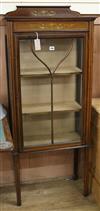 An Edwardian mahogany display cabinet W.61cm                                                                                           