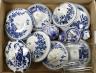 A mixed group of 18th century blue and white covers, and others smaller, enamelled                                                                                                                                          