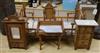 A French faux bamboo dolls bedroom set bed length 60cm                                                                                 