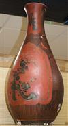 A large Japanese baluster vase height 67cm                                                                                             