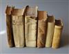 Six 16th, 17th and 18th century Works, all vellum bound,                                                                               