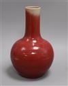 A Chinese flambe vase height 33cm                                                                                                      