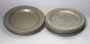 A quantity of 18th century pewter plates, London touch marks diameter 24cm                                                                                                                                                  