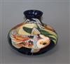 A Moorcroft carp squat baluster vase, 02 height 10cm                                                                                   