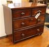 A mahogany miniature chest of drawers W.42cm                                                                                           