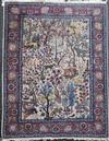 A North West Persian ivory ground rug, 6ft 3in by 4ft 10in.                                                                            