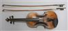 A German violin, by Georg Kloz (Klotz), 18th century,                                                                                  