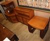 A suite of four pieces of Nathan furniture W.99cm, 53cm (2), 87cm                                                                      