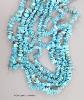 A very long single strand turquoise pebble necklace, 382cm.                                                                                                                                                                 