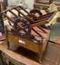 A Regency mahogany three division Canterbury, width 49cm, depth 35cm, height 49cm                                                                                                                                           