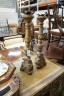 A pair of 18th century style carved giltwood pricket candlesticks, height 70cm                                                                                                                                              