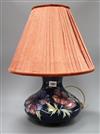 A Moorcroft anemone pattern lamp                                                                                                       