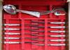 A mixed part canteen of silver and silver plated cutlery including Old English pattern and King's pattern,                             