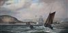 Isaac Walter Jenner (1836-1902) Newhaven Harbour 8 x 16in.                                                                             