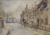 Alfred George Webster (1852-1916), street scene, signed, watercolour                                                                                                                                                        