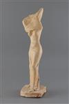 § Quentin Bell (1910-1966). A plaster figure; woman lifting a dress, 16.5in.                                                           