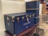 Two large cabin / luggage trunks, larger length 92cm, height 49cm                                                                                                                                                           