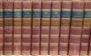 Dickens, Charles - The Works (Library edition), 30 vols, half morocco, 8vo, binding scuffed, Chapman and Hall,                         
