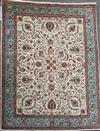 A Tabriz Ivory ground carpet, 392cm by 309cm.                                                                                          