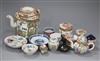 A group of Chinese famille rose porcelain, late 19th century and Japanese ceramics                                                     