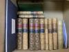 A collection of leather-bound books, Hallam, Pardoe, Hazlitt etc.                                                                                                                                                           