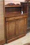 A Victorian mahogany chiffonier W.93cm                                                                                                 