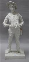 A Parian figure of a boy height 50cm                                                                                                   